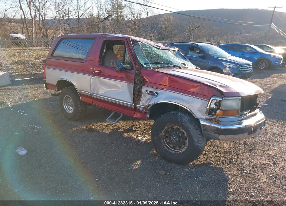 1996 FORD BRONCO U100 VIN: 1FMEU15N8TLA78223