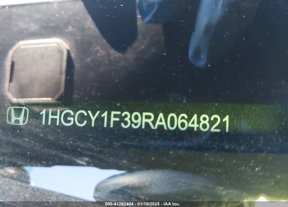 2024 HONDA ACCORD VIN: 1HGCY1F39RA064821