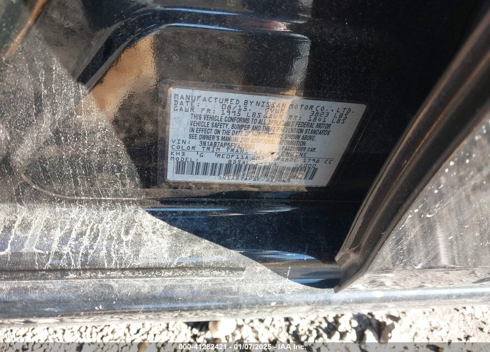 2015 NISSAN SENTRA VIN: 3N1AB7AP5FY333069