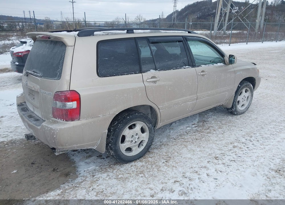 2005 TOYOTA HIGHLANDER LIMITED V6 VIN: JTEEP21A650118626
