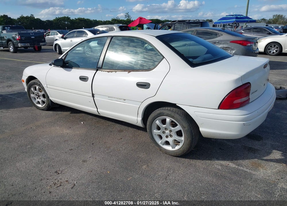 1999 DODGE NEON HIGHLINE VIN: 3B3ES47CXXT200471