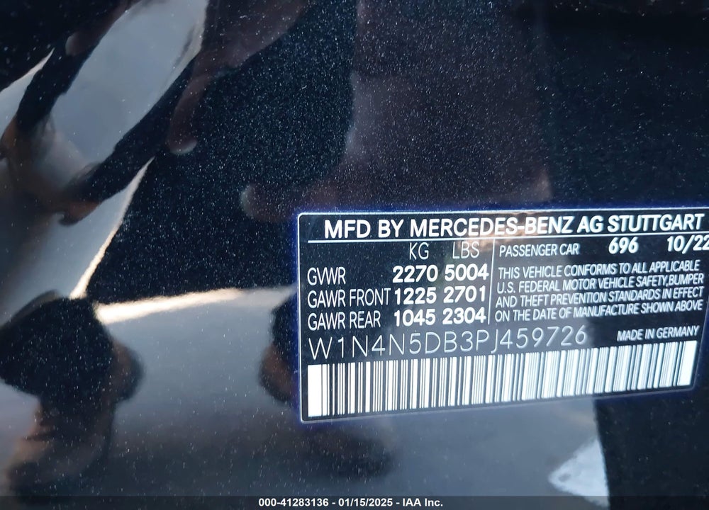 2023 MERCEDES-BENZ AMG GLA 45 4MATIC VIN: W1N4N5DB3PJ459726