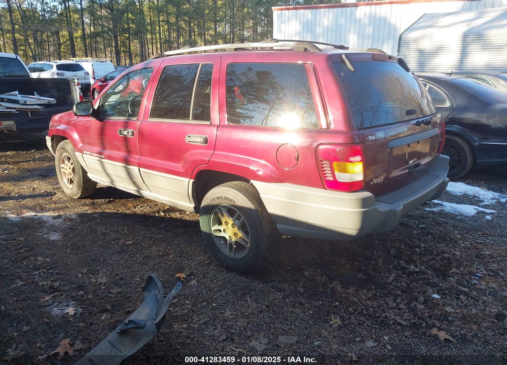 2002 JEEP GRAND CHEROKEE LAREDO VIN: 1J4GX48S52C122937
