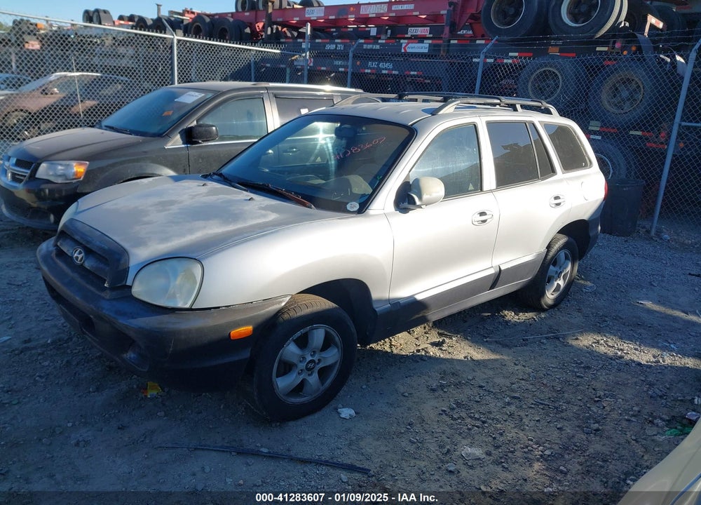 2005 HYUNDAI SANTA FE GLS VIN: KM8SC13D25U938582