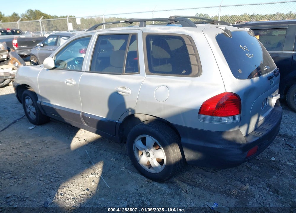 2005 HYUNDAI SANTA FE GLS VIN: KM8SC13D25U938582