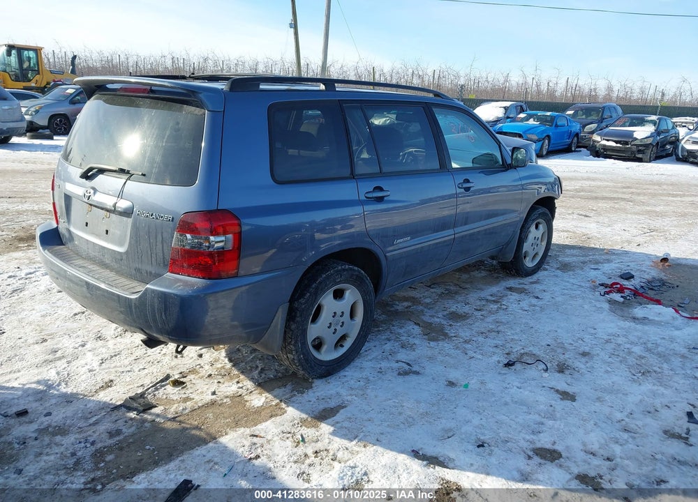 2007 TOYOTA HIGHLANDER LIMITED V6 VIN: JTEEP21A970204032