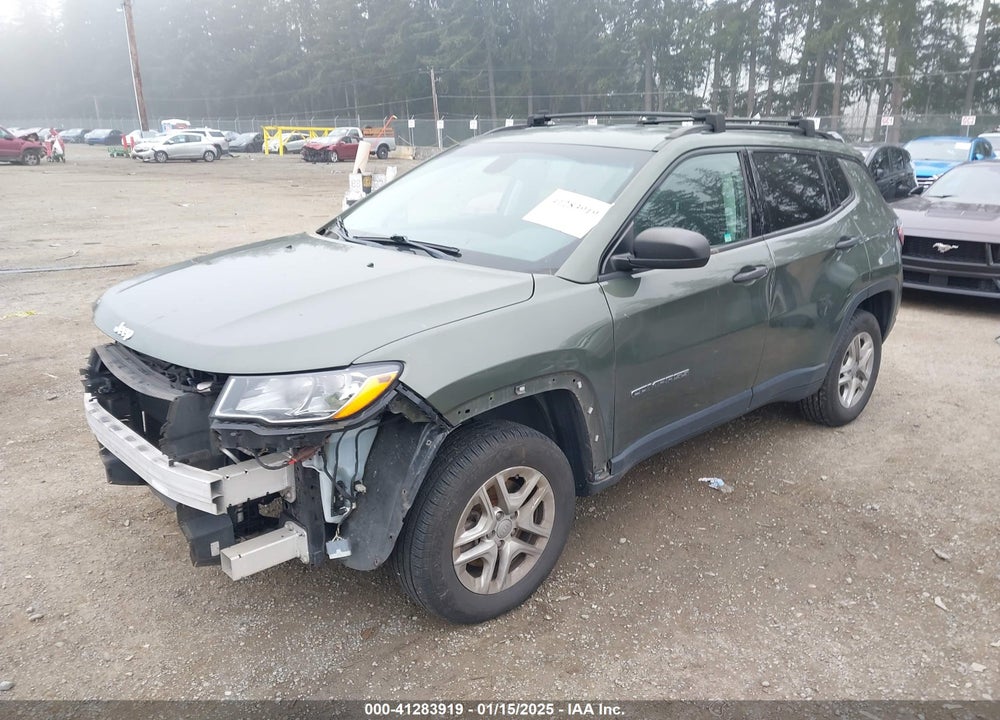2018 JEEP COMPASS SPORT 4X4 VIN: 3C4NJDAB7JT191740