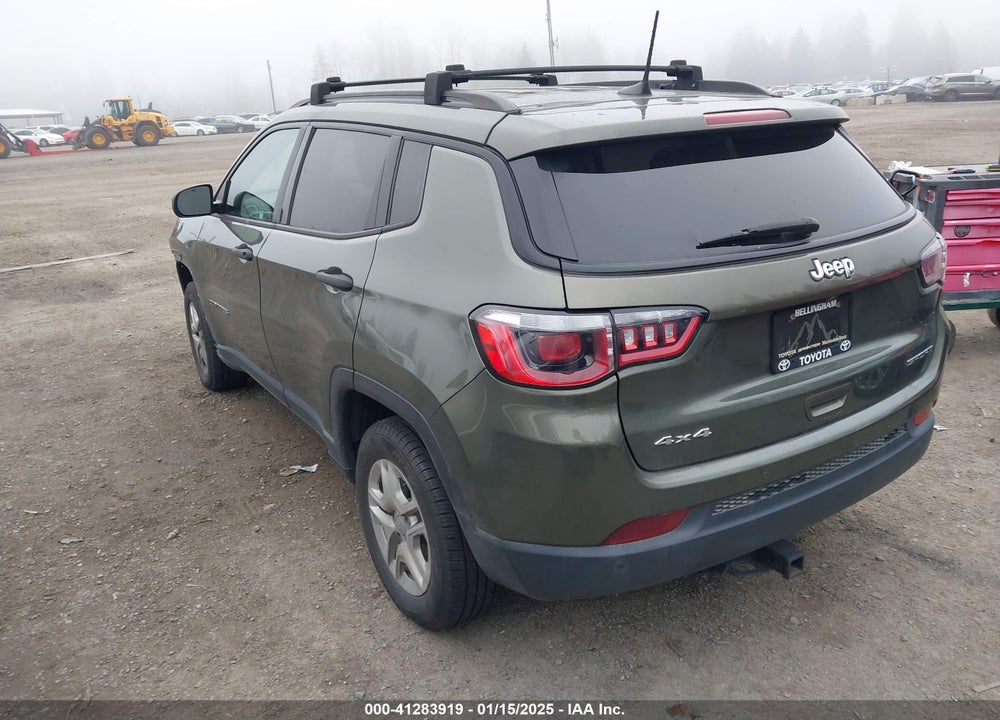 2018 JEEP COMPASS SPORT 4X4 VIN: 3C4NJDAB7JT191740