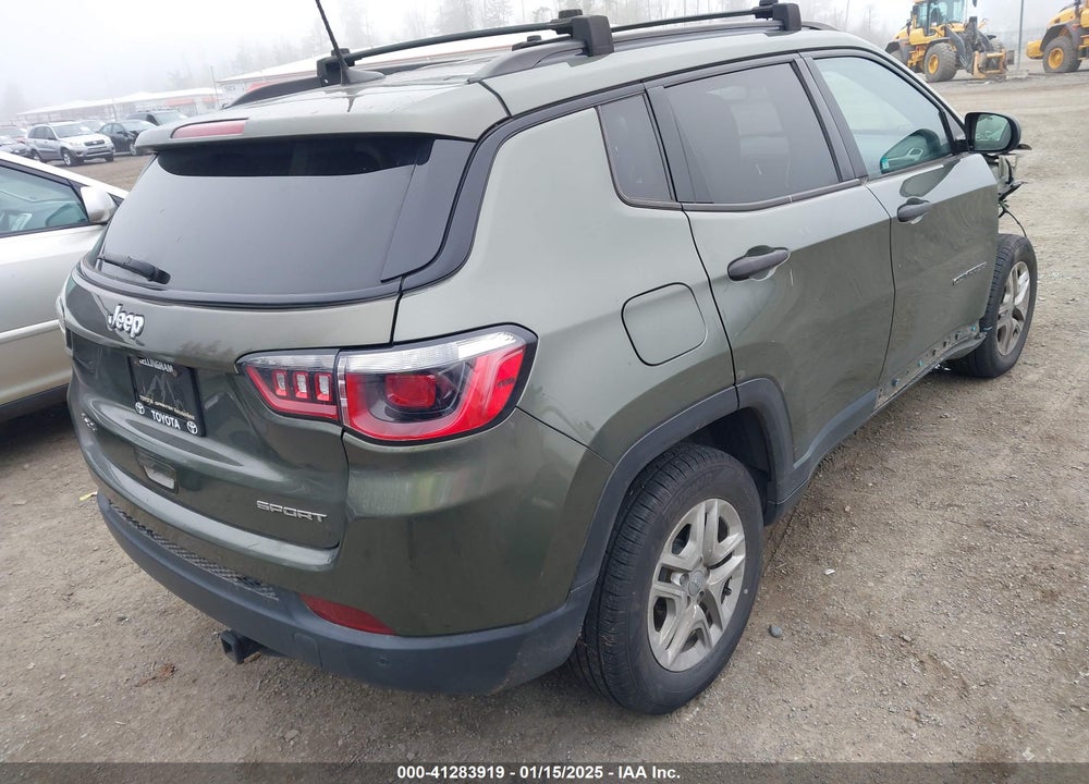 2018 JEEP COMPASS SPORT 4X4 VIN: 3C4NJDAB7JT191740