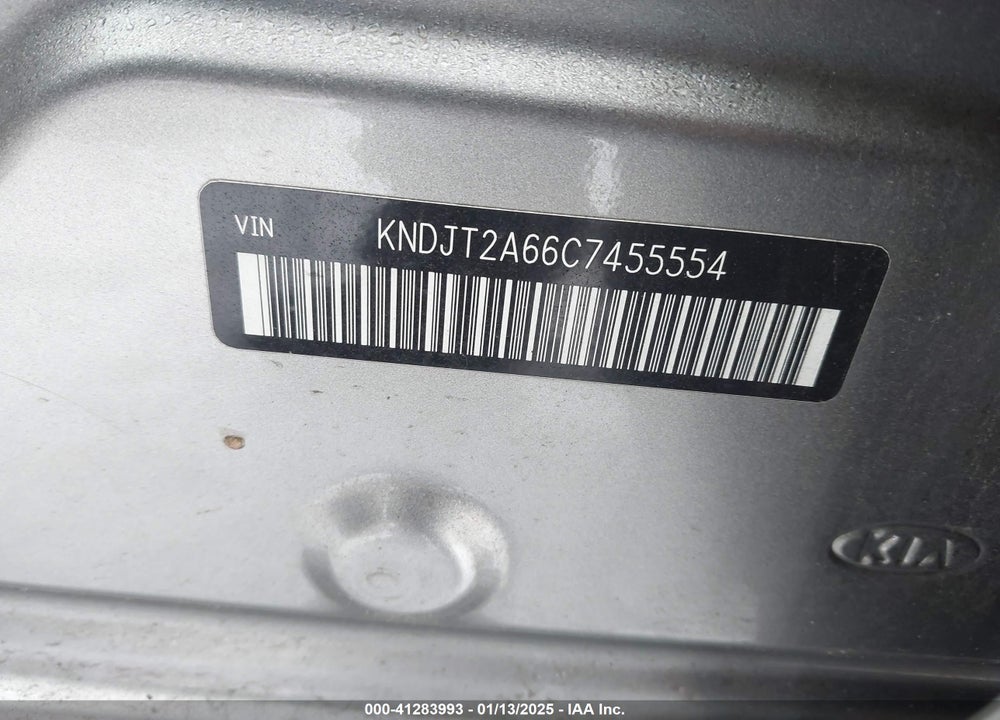 2012 KIA SOUL VIN: KNDJT2A66C7455554
