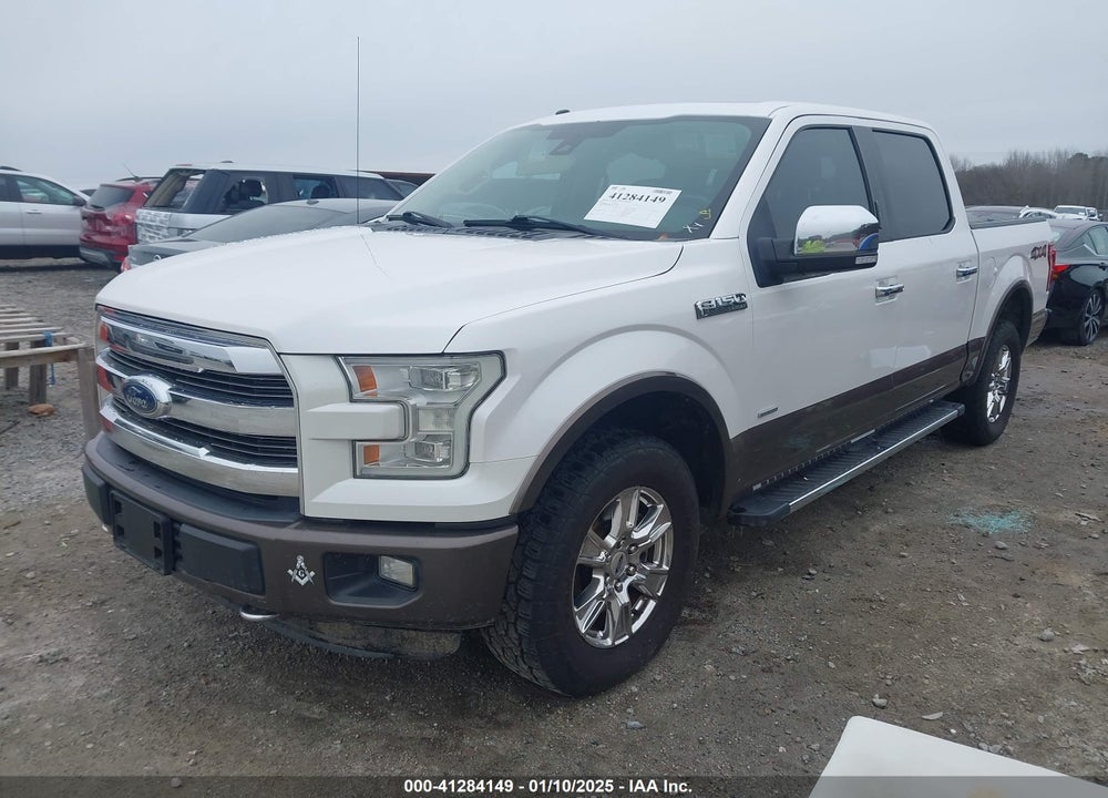 2015 FORD F-150 LARIAT VIN: 1FTEW1EGXFKE33502