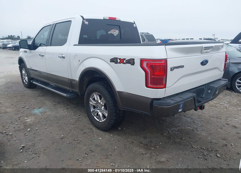 2015 FORD F-150 LARIAT VIN: 1FTEW1EGXFKE33502