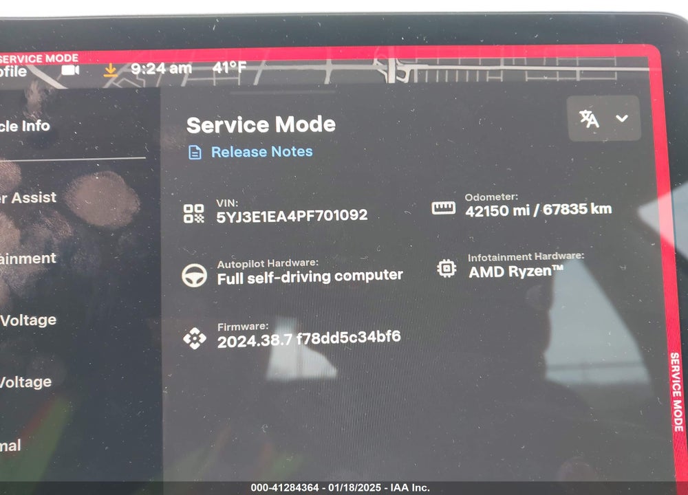 2023 TESLA MODEL 3 VIN: 5YJ3E1EA4PF701092