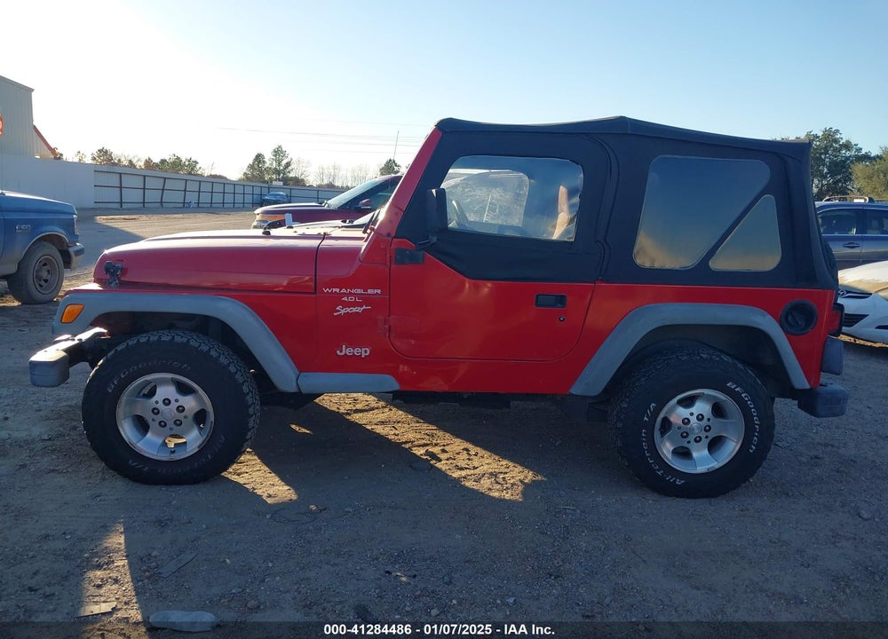 2001 JEEP WRANGLER SPORT VIN: 1J4FA49S61P367488