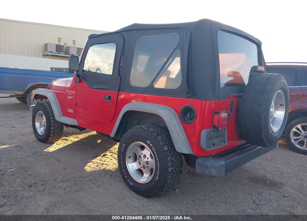 2001 JEEP WRANGLER SPORT VIN: 1J4FA49S61P367488
