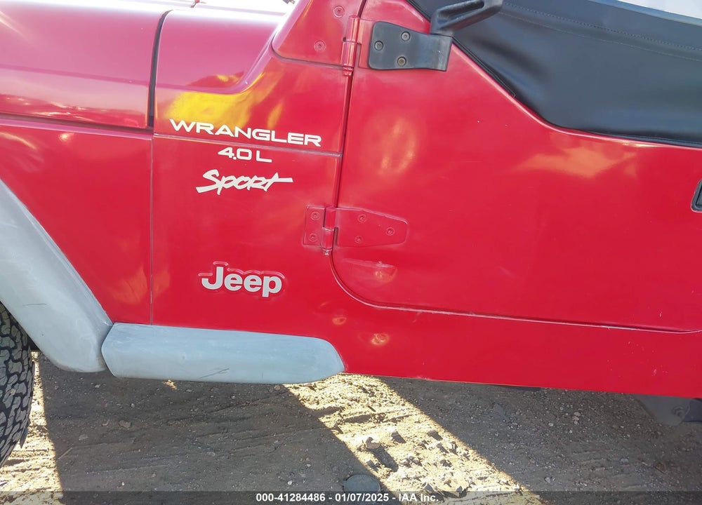2001 JEEP WRANGLER SPORT VIN: 1J4FA49S61P367488