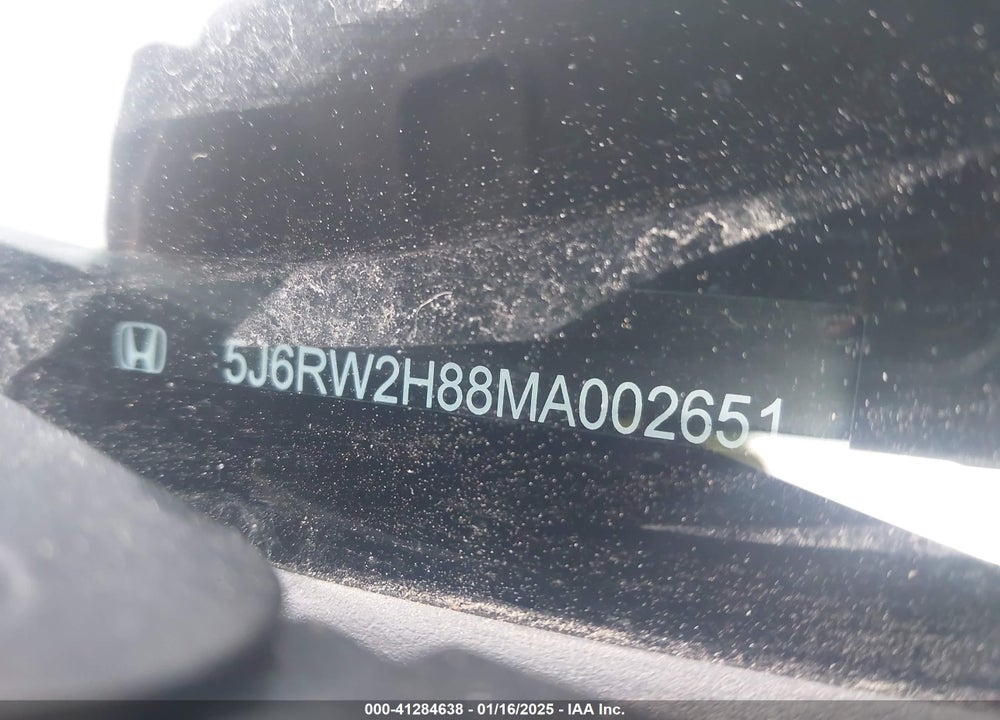 2021 HONDA CR-V AWD EX-L VIN: 5J6RW2H88MA002651