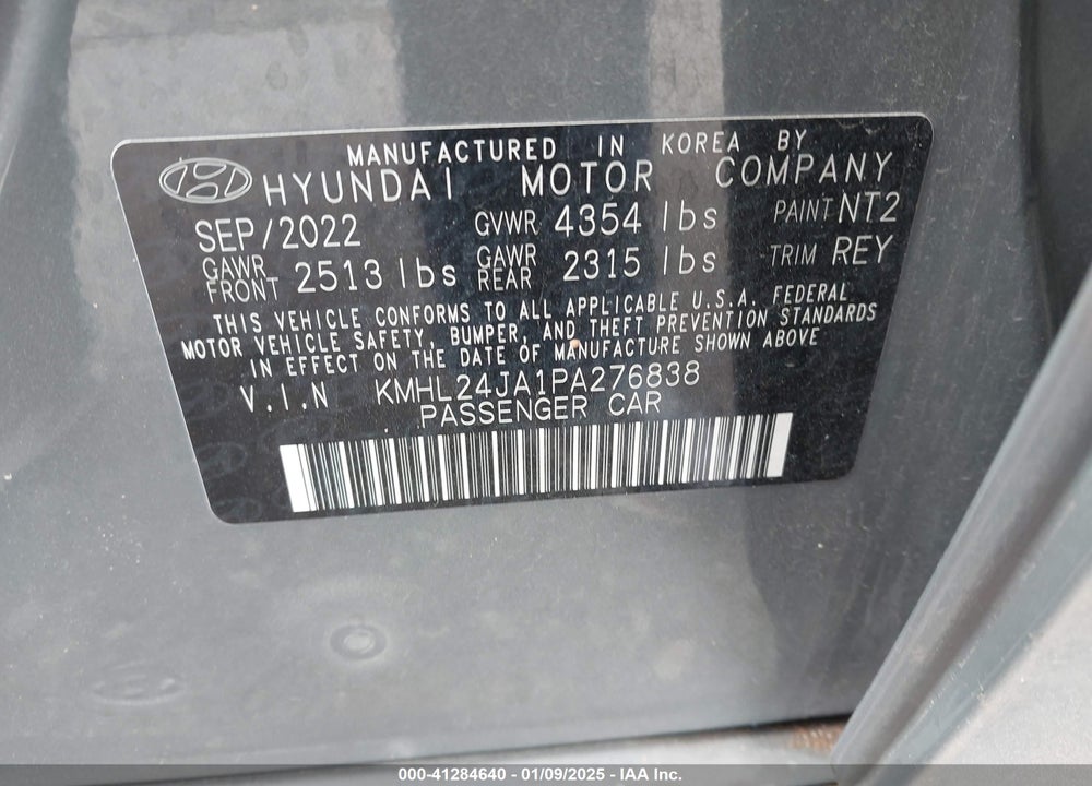 2023 HYUNDAI SONATA VIN: KMHL24JA1PA276838