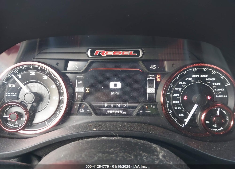 2019 RAM 1500 REBEL  4X4 6'4 BOX VIN: 1C6SRFET2KN860824