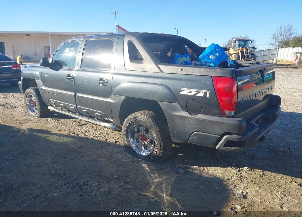 2003 CHEVROLET AVALANCHE 1500 VIN: 3GNEK13T43G119348