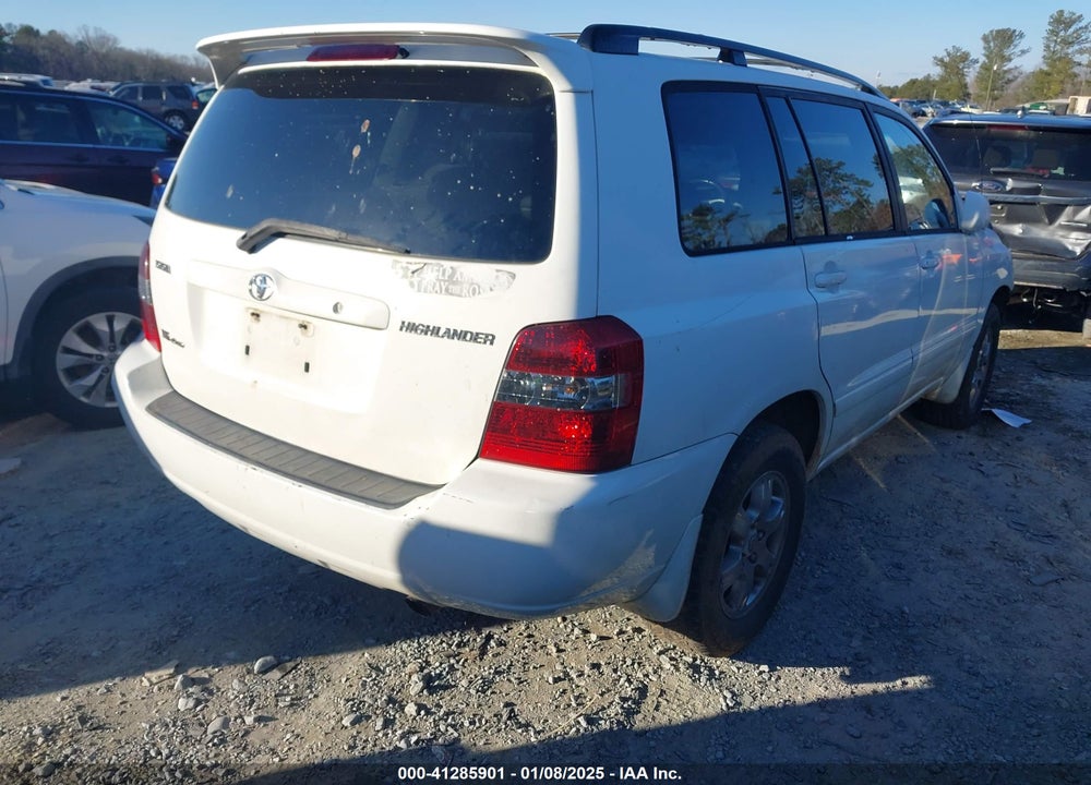 2007 TOYOTA HIGHLANDER V6 VIN: JTEEP21A570219790