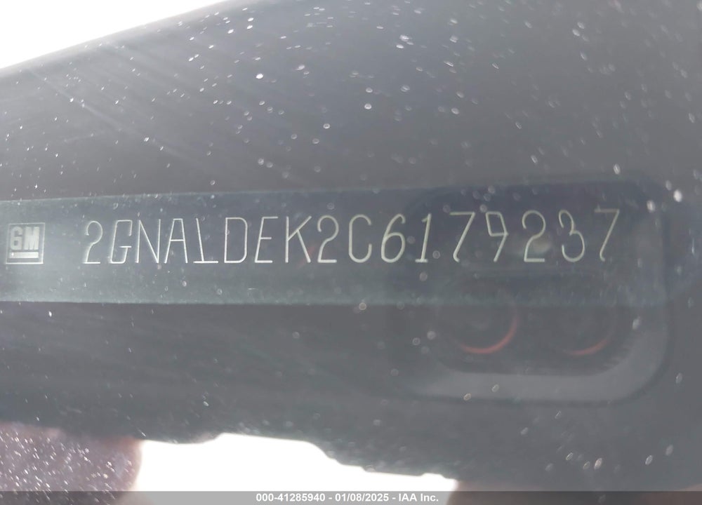 2012 CHEVROLET EQUINOX 1LT VIN: 2GNALDEK2C6179237