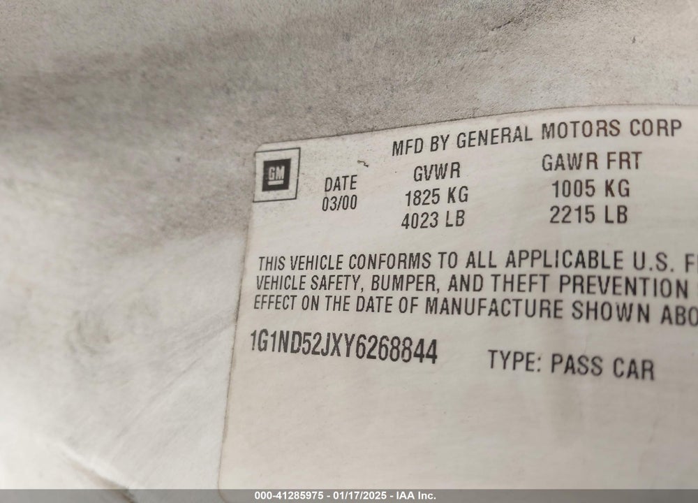 2002 CHEVROLET MALIBU VIN: 1G1ND52J92M551089