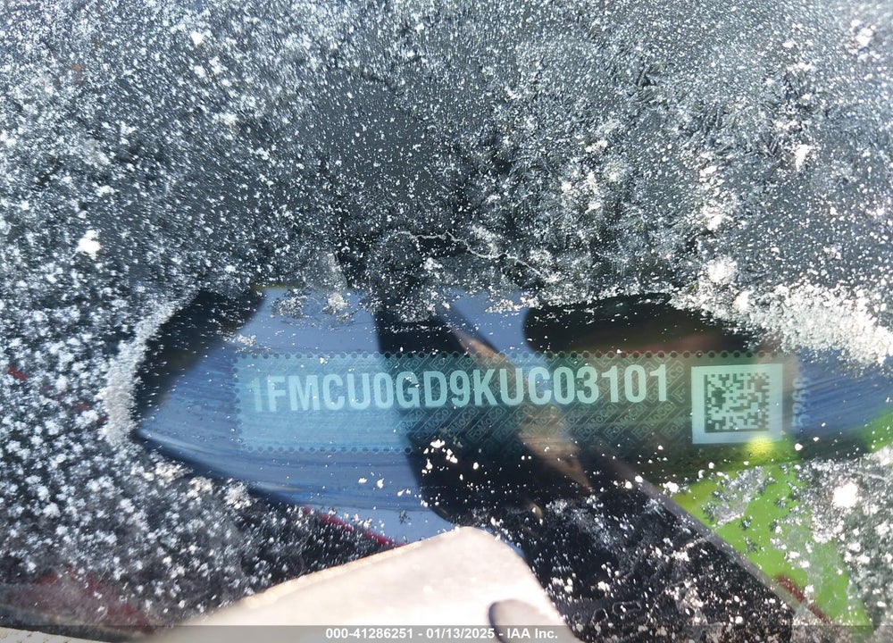 2019 FORD ESCAPE SE VIN: 1FMCU0GD9KUC03101