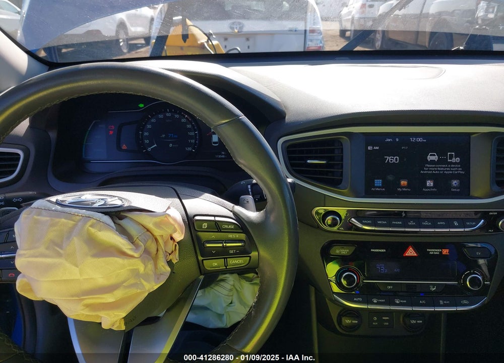 2018 HYUNDAI IONIQ ELECTRIC VIN: KMHC75LH7JU023756