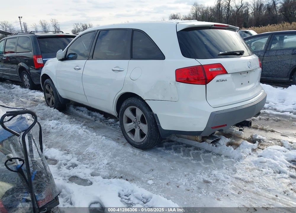 2007 ACURA MDX SPORT PACKAGE VIN: 2HNYD28577H512423