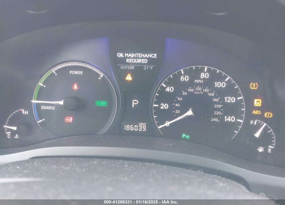 2011 LEXUS RX 450H VIN: JTJBC1BA8B2418449