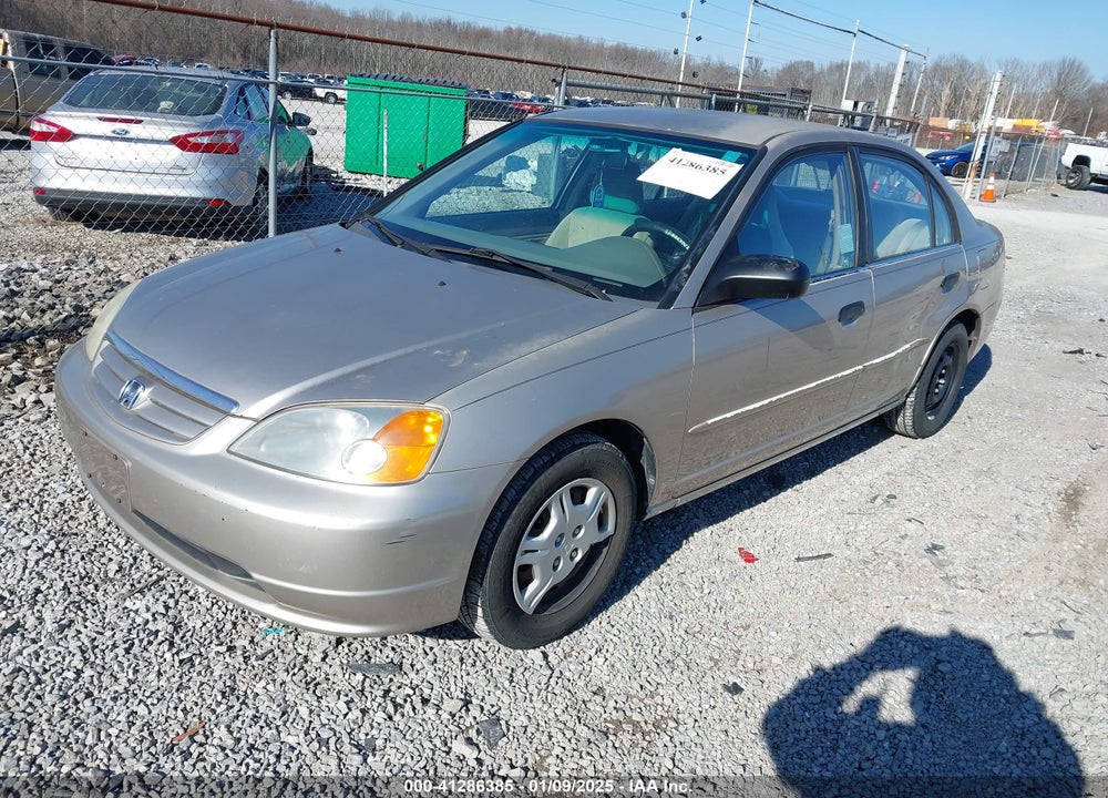 2001 HONDA CIVIC LX VIN: 1HGES16591L007071