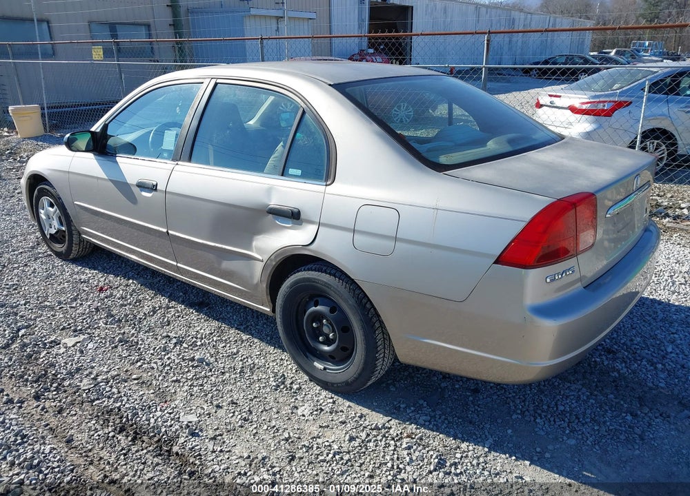 2001 HONDA CIVIC LX VIN: 1HGES16591L007071
