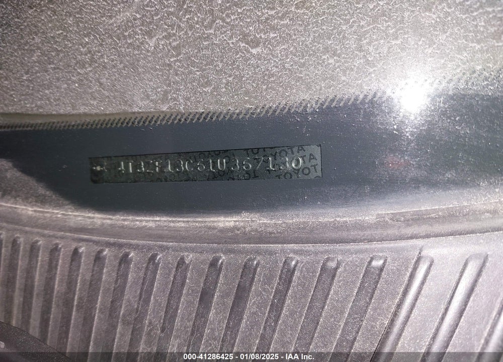 2001 TOYOTA SIENNA LE VIN: 4T3ZF13C61U367130