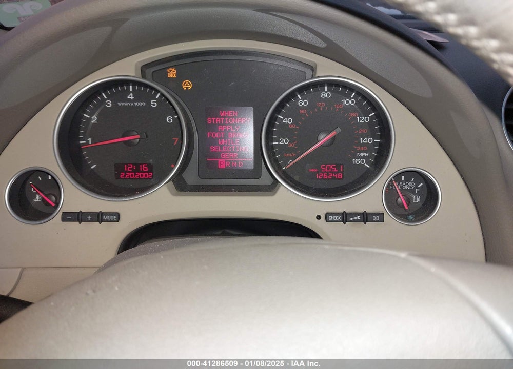 2003 AUDI A4 1.8T VIN: WAUAC48H83K019950