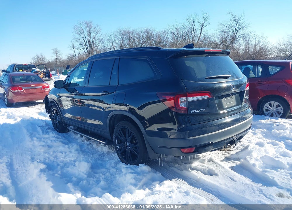2020 HONDA PILOT AWD BLACK EDITION VIN: 5FNYF6H7XLB003001