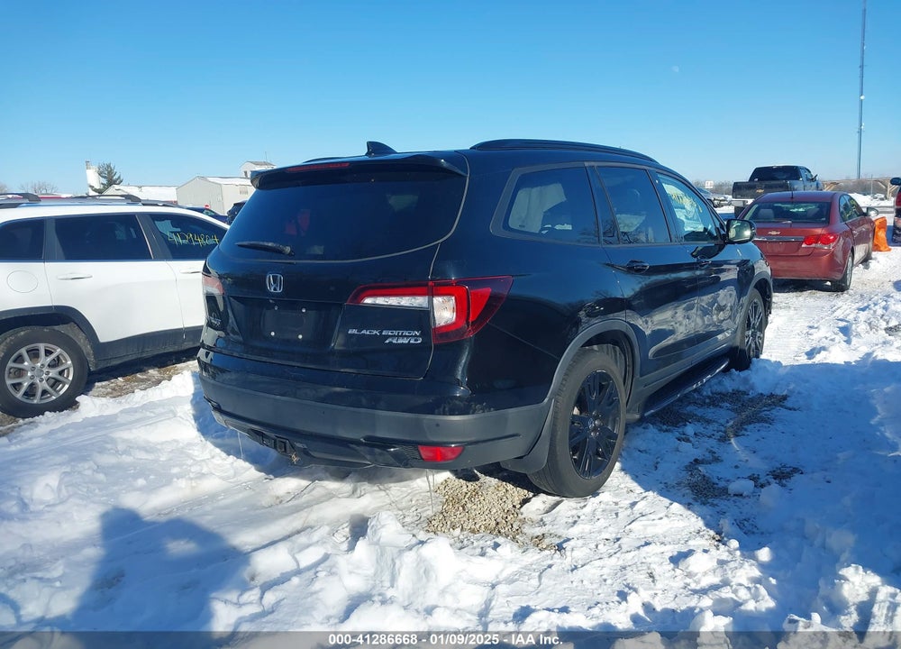 2020 HONDA PILOT AWD BLACK EDITION VIN: 5FNYF6H7XLB003001