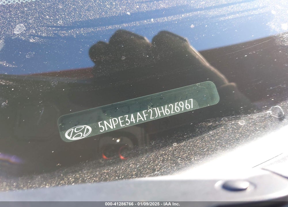 2018 HYUNDAI SONATA VIN: 5NPE34AF2JH626967