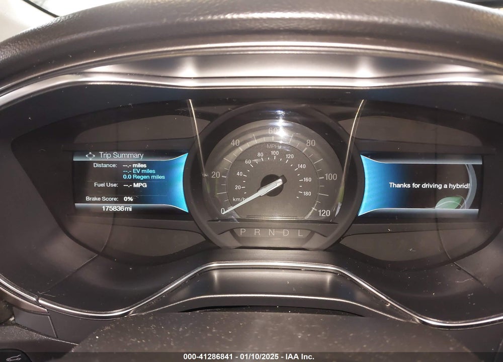 2017 FORD FUSION HYBRID SE VIN: 3FA6P0LU6HR355177