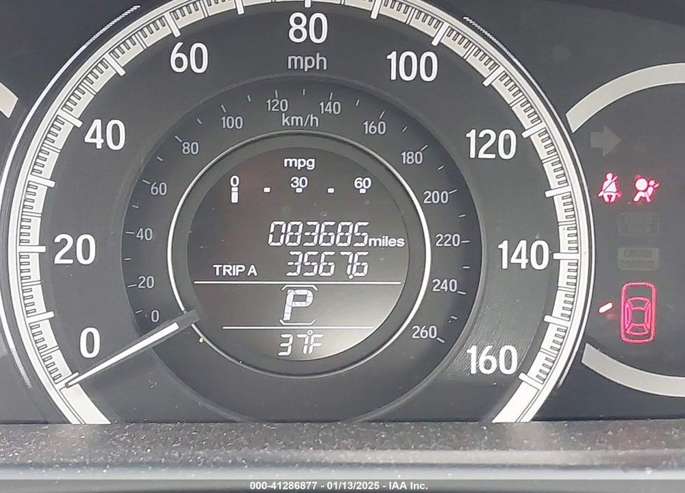 2017 HONDA ACCORD EX-L VIN: 1HGCR2F82HA112222