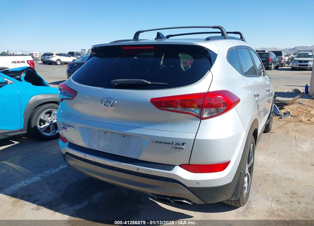 2016 HYUNDAI TUCSON LIMITED VIN: KM8J3CA27GU220781