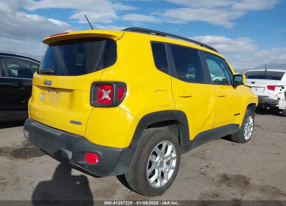 2017 JEEP RENEGADE LATITUDE 4X4 VIN: ZACCJBBB0HPE86030