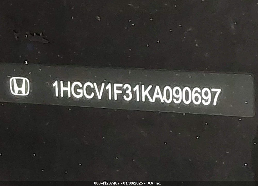 2019 HONDA ACCORD SPORT VIN: 1HGCV1F31KA090697