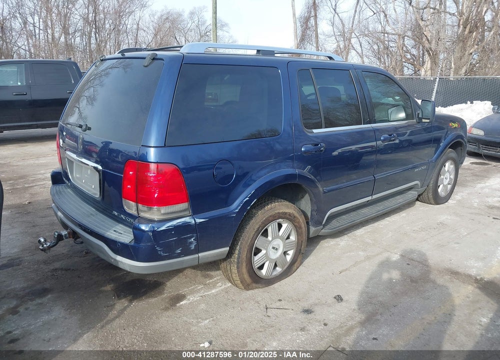 2004 LINCOLN AVIATOR VIN: 5LMEU88HX4ZJ43812