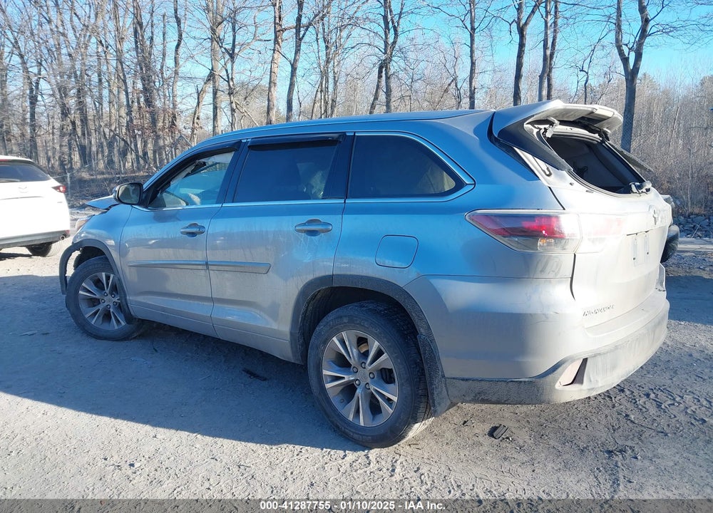 2015 TOYOTA HIGHLANDER XLE V6 VIN: 5TDJKRFH5FS107664