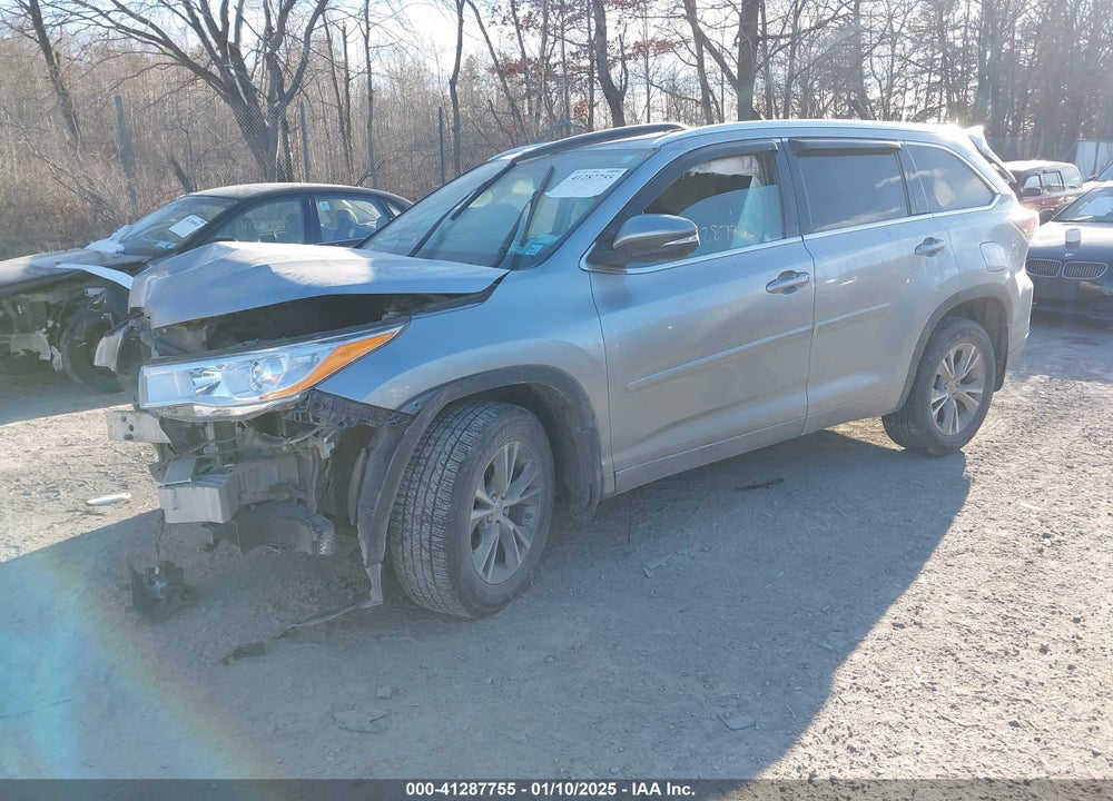 2015 TOYOTA HIGHLANDER XLE V6 VIN: 5TDJKRFH5FS107664