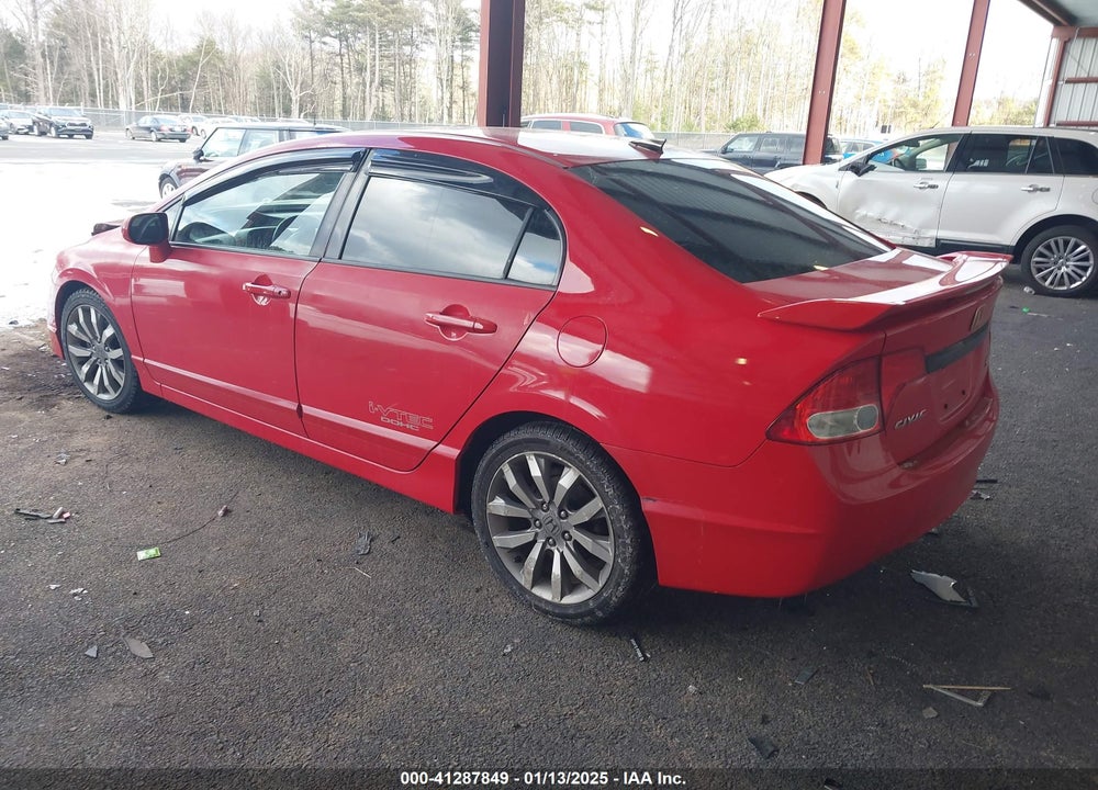 2009 HONDA CIVIC SI VIN: 2HGFA55549H706505