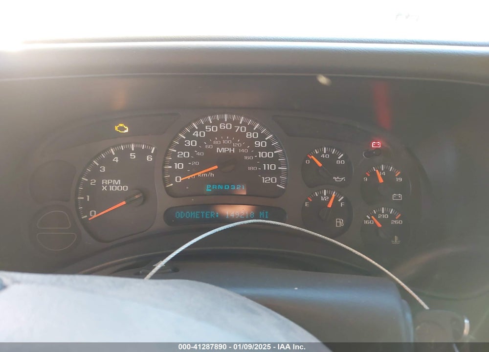2003 CHEVROLET AVALANCHE 1500 VIN: 3GNEC13T83G279598