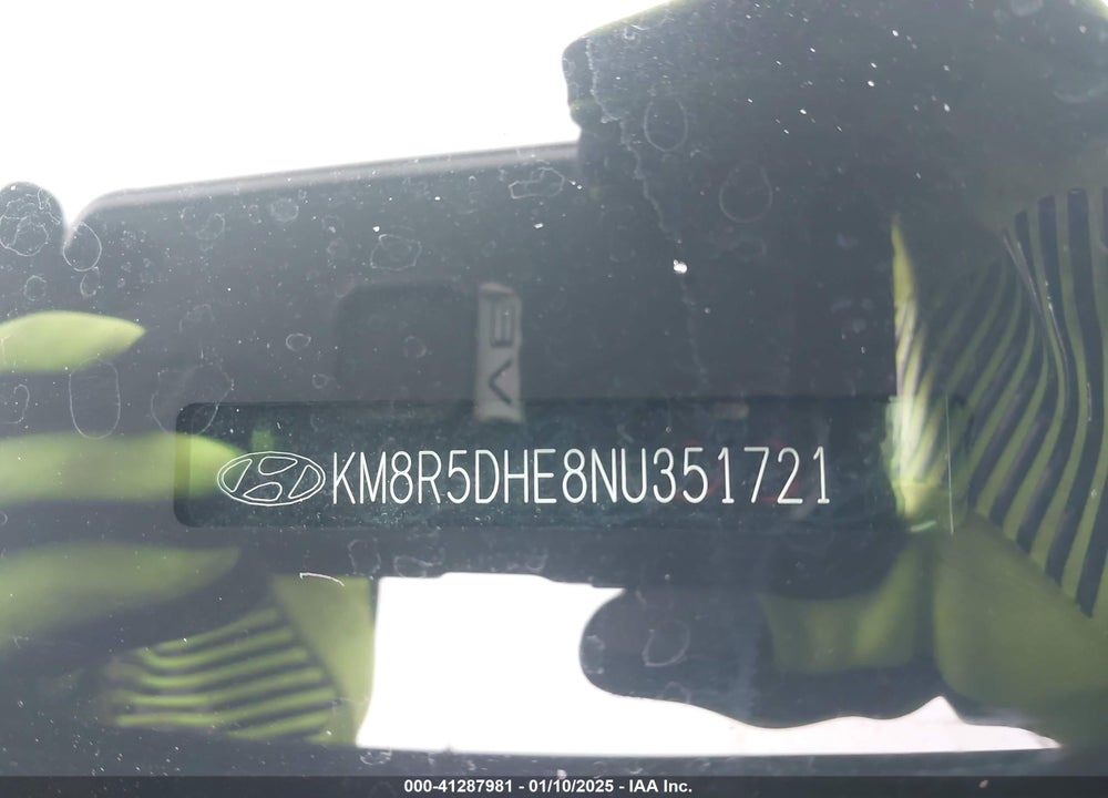 2022 HYUNDAI PALISADE LIMITED VIN: KM8R5DHE8NU351721