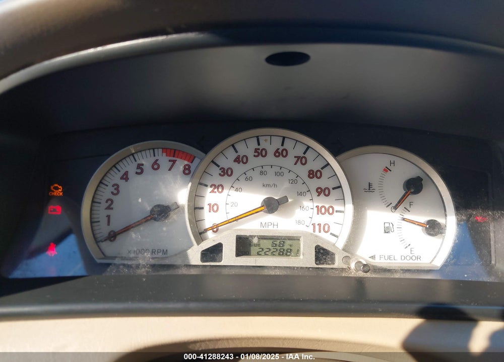 2005 TOYOTA COROLLA CE VIN: 2T1BR32E25C405654
